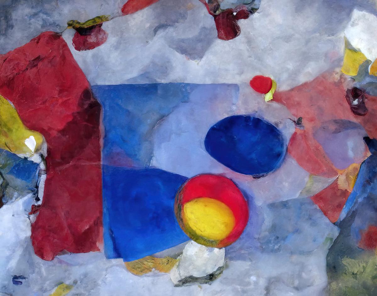 Composition with Red Blue and Yellow